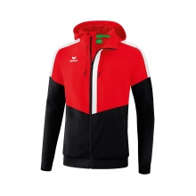 Erima Squad Tracktop Hooded Training Jacket Red/Black/White Men